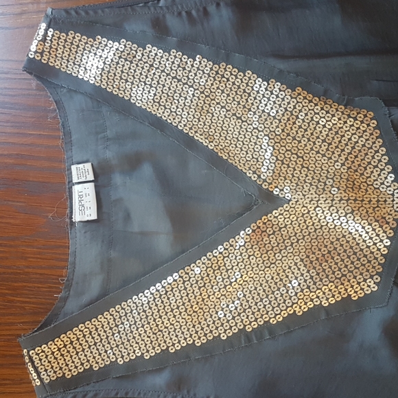 Esprit tank top with gold sequins - Picture 2 of 9